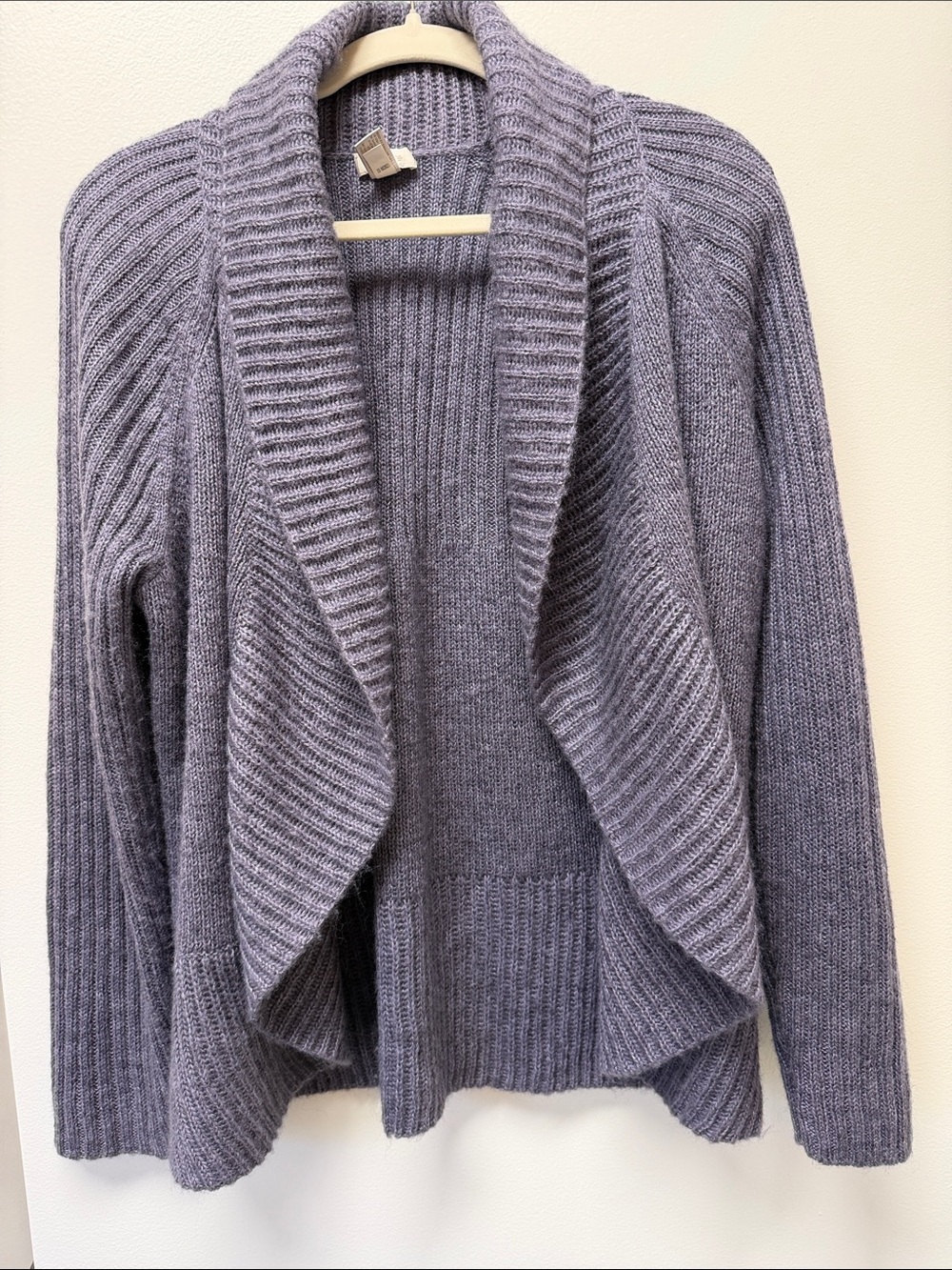 Chico's Lavender Gray Shawl Collar Cardigan